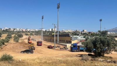 Σεραφείδειο: «Πυρετώδεις» εργασίες στον εξωτερικό χώρο του γηπέδου - Θα θυμίζει... αεροδρόμιο!