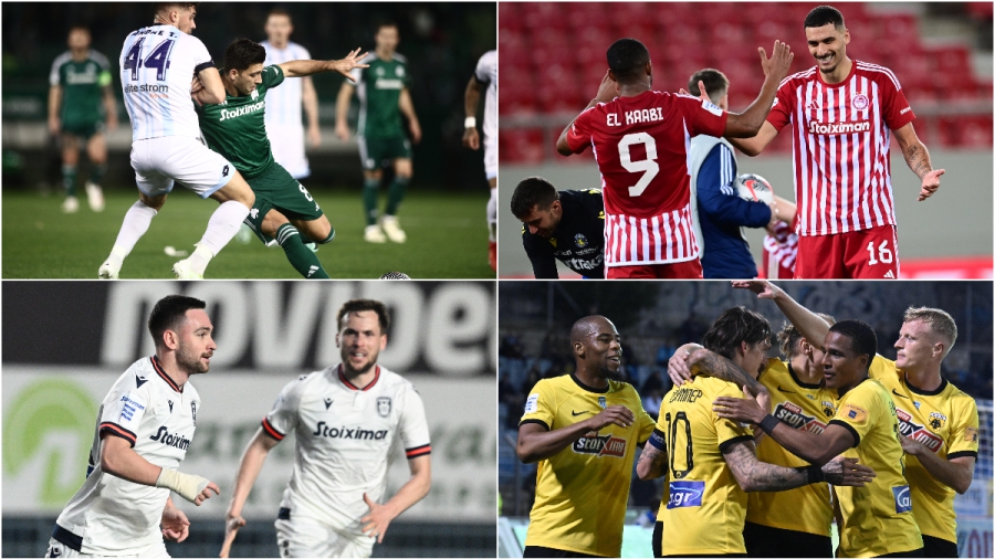 Χάνει έδαφος ο Παναθηναϊκός, παλεύει ο Ολυμπιακός: H βαθμολογία της Stoiximan Super League