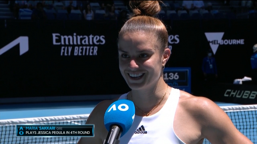 Australian Open: «Πω πω πω Μαρία» και «μήλο μου κόκκινο» για την Σάκκαρη! (video)