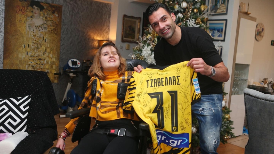 ΑΕΚ: Επίσκεψη «έκπληξη» από τον Τζαβέλλα στη Μυρτώ