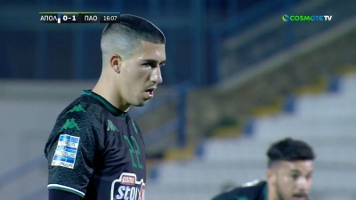 Απόλλων Σμύρνης – Παναθηναϊκός 0-2: Προβάδισμα δύο γκολ σε τέσσερα λεπτά για τους «πράσινους» (video)