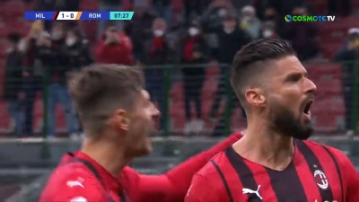 Μίλαν – Ρόμα 2-0: Ζιρού και Μεσίας βάζουν σε θέση οδηγού τους «ροσονέρι» (video)