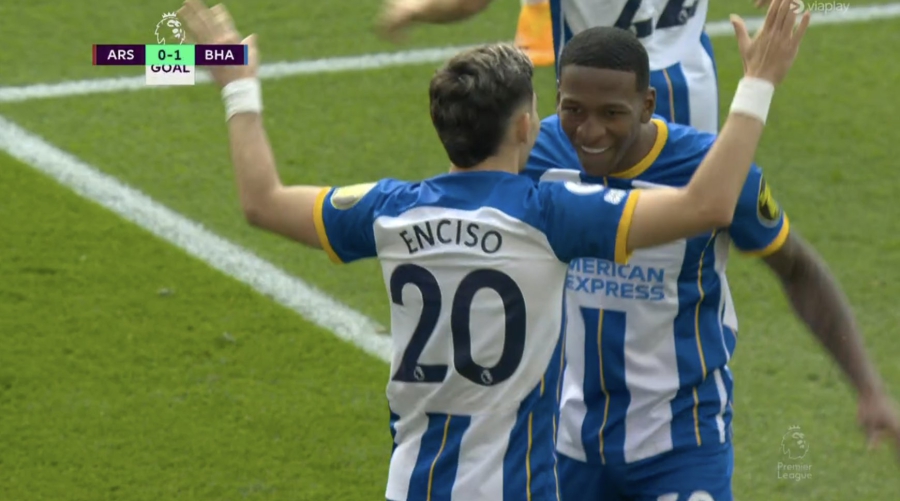 Τρομερό γκολ της Μπράιτον: Ο Κίβιορ έβαζε το παπούτσι του και η Άρσεναλ δέχθηκε γκολ! (video)