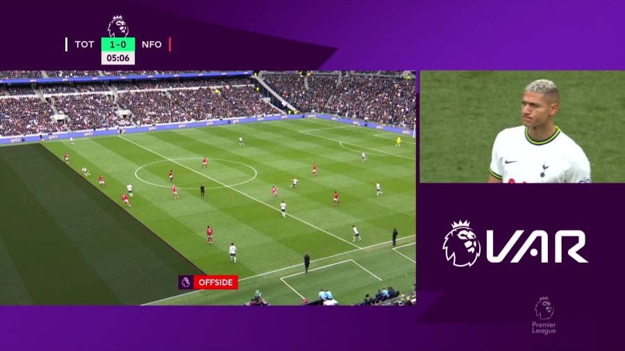 Τότεναμ - Νότιγχαμ Φόρεστ 0-0: Ο Ριτσάρλισον πήγε να… διαψεύσει τον Κόντε σε δύο λεπτά, αλλά το γκολ ακυρώθηκε!