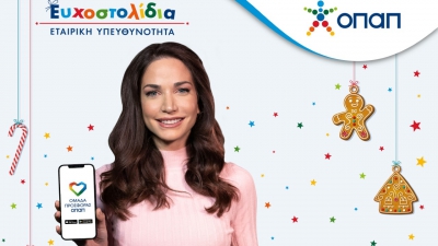 Γιάννης Τσιμιτσέλης και Κατερίνα Γερονικολού σε ρόλο Άι Βασίλη για τα Ευχοστολίδια