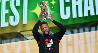 Διαγωνισμός τριπόντων: Κορυφαίος ο Λίλαρντ στα... τελευταία δύο δευτερόλεπτα! (video)