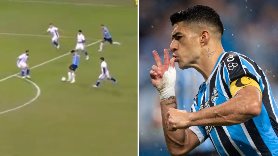 Φοβερή «βολίδα» Σουάρεζ με το εξωτερικό στο ματς Γκρέμιο – Κρουζέιρο (video)