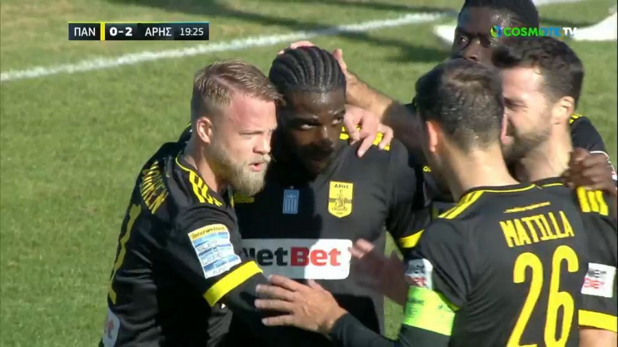 Παναιτωλικός – Άρης 0-2: Σκόραρε και ο Καμαρά από την άσπρη βούλα! (video)