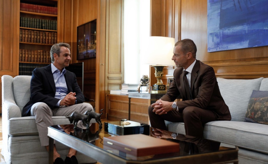 Μητσοτάκης και Τσέφεριν συζήτησαν για ESL και ελληνικό ποδόσφαιρο