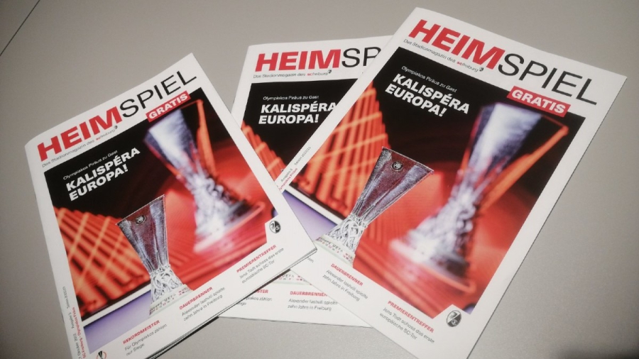 Με εξώφυλλο το… «Καλησπέρα Europa» το match programme του Φράιμπουργκ – Ολυμπιακός!