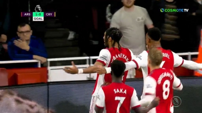 Άρσεναλ – Κρίσταλ Πάλας 1-0: Ο Ομπαμεγιάνγκ βάζει μπροστά στο σκορ τους «κανονιέρηδες» (video)