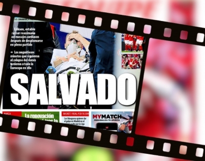 O Έρικσεν «μονοπώλησε» και τις πρώτες σελίδες!