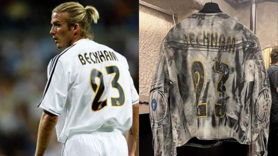 Η φανέλα του Μπέκαμ στη Ρεάλ Μαδρίτης, «έγινε» ξεθωριασμένο δερμάτινο μπουφάν!