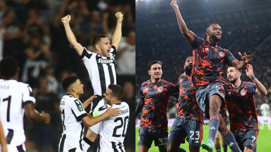 Οι πιθανοί αντίπαλοι των ΠΑΟΚ και Ολυμπιακού στην κλήρωση των «16» του Europa Conference League!