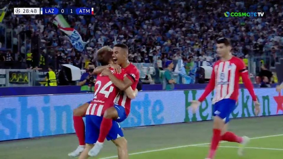 Λάτσιο - Ατλέτικο Μαδρίτης 0-1: Γκολ για τον Μπάριος στο ντεμπούτο του ως βασικός στα… αστέρια