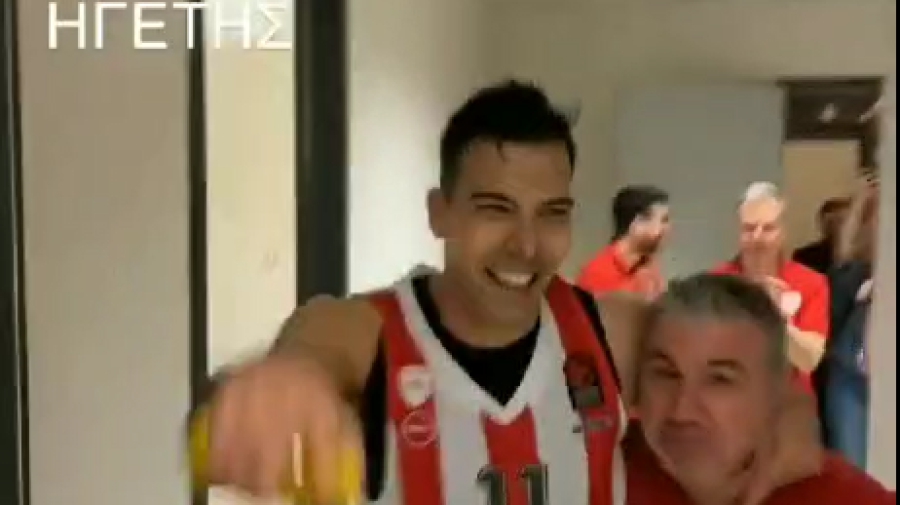 Ασυγκράτητος ο Λαρεντζάκης μετά το buzzer beater του Σλούκα! (video)