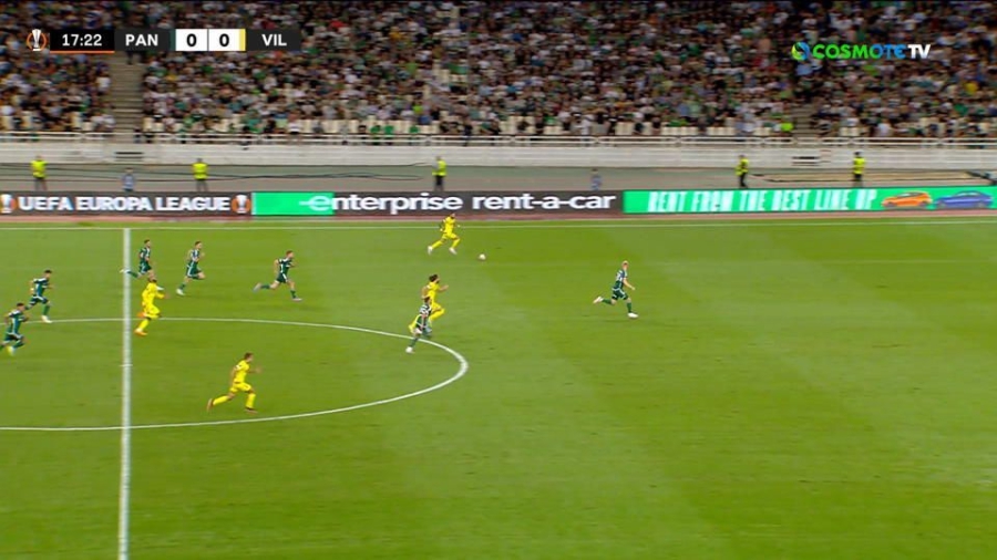 Παναθηναϊκός - Βιγιαρέαλ 0-0: «Καρδιοχτύπησε» το ΟΑΚΑ - Μόλις άουτ το τελείωμα του Μοράλες! (video)