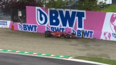 GP Ιταλίας: Στις μπαριέρες ο Σάινθ - Έχασε τον έλεγχο! (video)