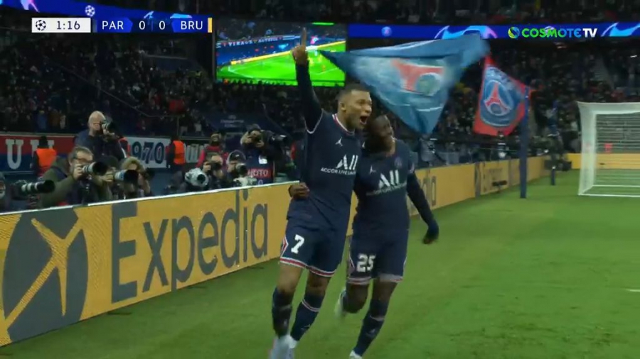 Παρί Σεν Ζερμέν – Κλαμπ Μπριζ 2-0: «Όργια» Εμπαπέ και… καθαρίζουν οι Παριζιάνοι! (video)