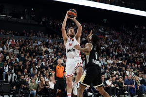 Δυσκολεύτηκε αλλά πέρασε νικηφόρα από τη Βιλερμπάν ο Ολυμπιακός και πάτησε κορυφή στην EuroLeague!