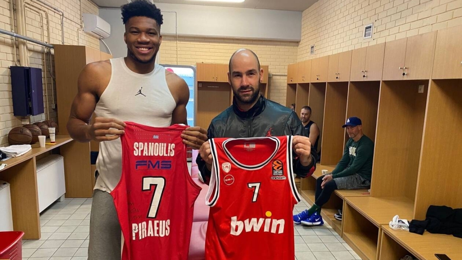 Ο Γιάννης Αντετοκούνμπο δεν συμμετείχε στη γιορτή του Σπανούλη όμως πόσταρε για τον... GOAT!