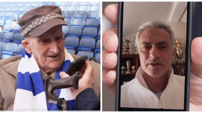 Ο Ζοσέ Μουρίνιο έστειλε… special ευχές για «χρόνια πολλά» σε εκατοντάχρονο οπαδό της Τσέλσι! (video)