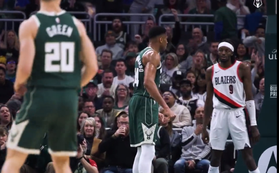 «Αδίστακτος» Giannis: Πρώτα κάρφωσε και μετά έριξε… δολοφονικό βλέμμα στον Γκραντ! (video)