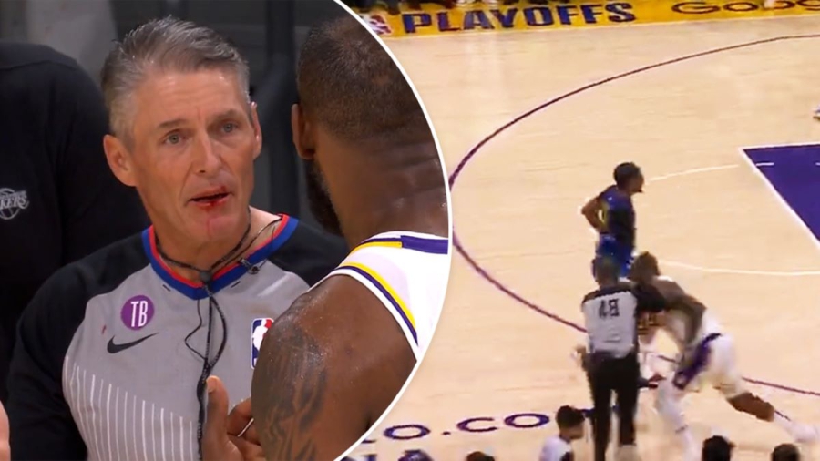 NBA: Ο ΛεΜπρόν «τράκαρε» τον διαιτητή Φόστερ και αυτός τον τρόλαρε (video)