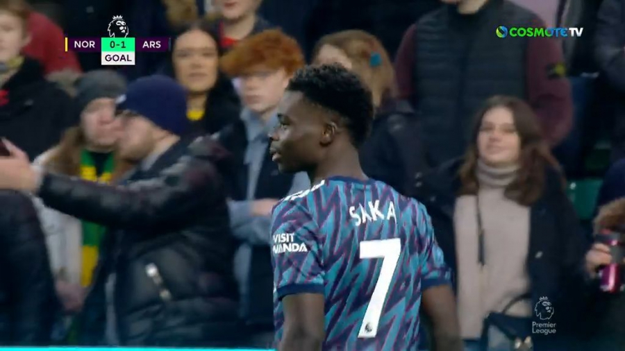 Νόριτς – Άρσεναλ 0-1: Προβάδισμα με Σάκα οι… κανονιέριδες! (video)