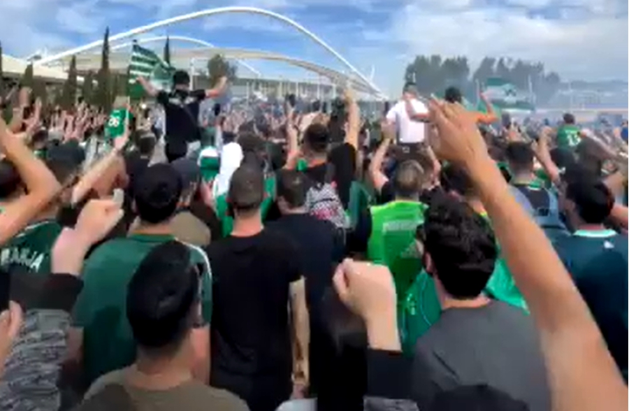 Το BN Sports στην άφιξη του Παναθηναϊκού στο ΟΑΚΑ: «Πανζουρλισμός» για τους πρωταθλητές Ευρώπης (video)