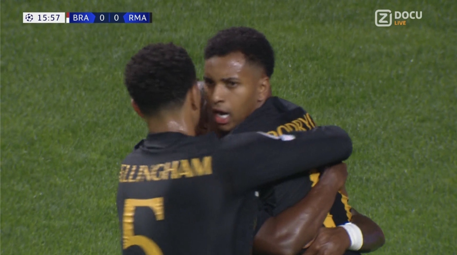 «Χόρεψε» την άμυνα της Μπράγκα ο Βινίσιους, 1-0 με Ροντρίγκο η Ρεάλ! (video)