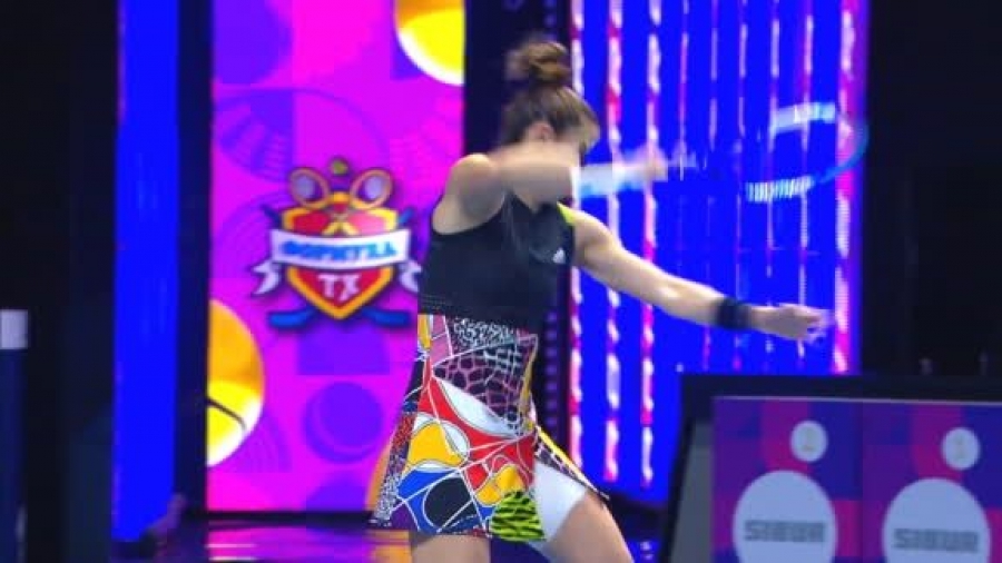 Έξαλλη η Σάκκαρη που έχασε το δεύτερο σετ! Πέταξε κάτω την ρακέτα της!