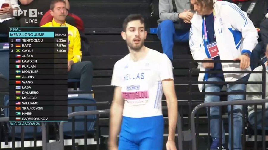 O «Superman» Τεντόγλου πέταξε στα 8.22 μέτρα και έβαλε... δύσκολα στους αντιπάλους του! (video)