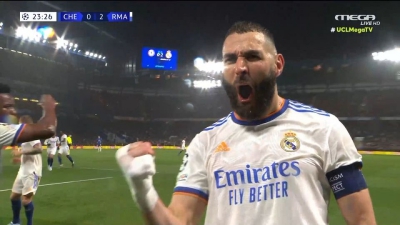 Τσέλσι - Ρεάλ Μαδρίτης 0-2: «Βασιλιάς» Μπενζεμά στο Στάμφορντ Μπριτζ, δύο γκολ σε τρία λεπτά!(video)