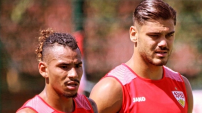 Περέα - Μαυροπάνος μαζί στην προπόνηση της Στουτγκάρδης - Tο μήνυμα του Κολομβιανού στα ελληνικά!