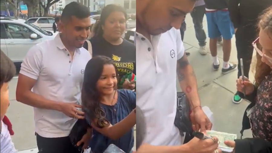 «Έκρηξη» λατρείας για Πινέδα: Υπογράφει αυτόγραφα μέχρι και σε… δολάρια! (video)