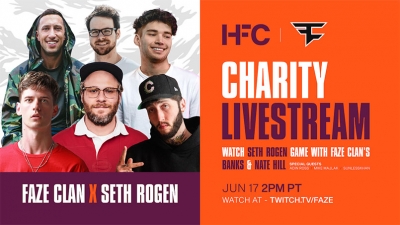 FaZe Clan: Οργανώνει στο Twitch με τον Seth Rogen stream φιλανθρωπικού χαρακτήρα για το Alzheimer