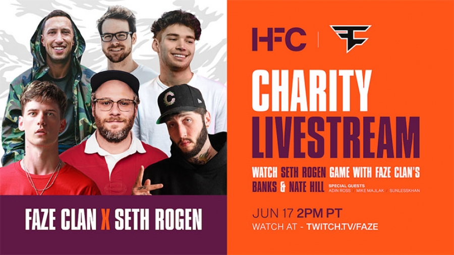 FaZe Clan: Οργανώνει στο Twitch με τον Seth Rogen stream φιλανθρωπικού χαρακτήρα για το Alzheimer