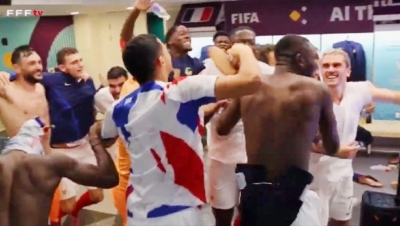 Το πάρτι των Γάλλων στα αποδυτήρια μετά την πρόκριση επί της Πολωνίας! (video)