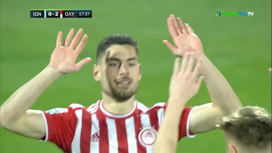 Ιωνικός – Ολυμπιακός 0-3: Καθάρισαν το ματς οι Τικίνιο-Μασούρας μέσα σε δύο λεπτά (video)