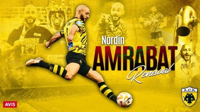 Επίσημο: Για έναν χρόνο ακόμα στην ΑΕΚ ο Νορντίν Άμραμπατ!