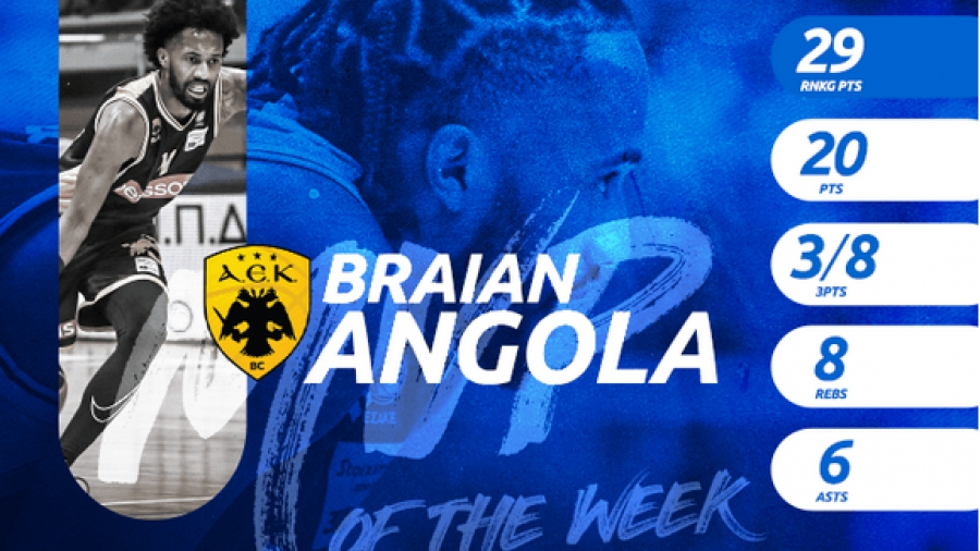 Basket League: MVP της αγωνιστικής ο Ανγκόλα!
