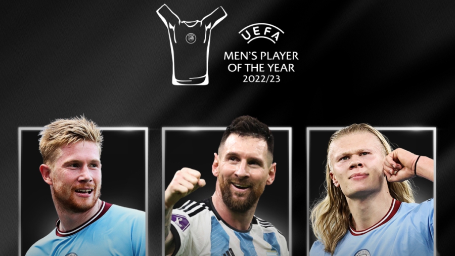 UEFA: Μέσι, Χάαλαντ και Ντε Μπρόινε οι υποψήφιοι για παίκτης της χρονιάς