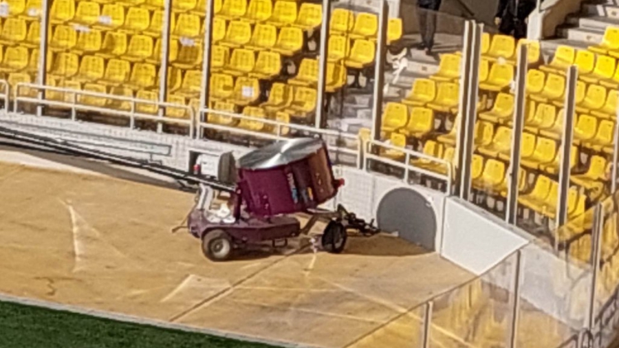 ΑΕΚ: Οι ανεμιστήρες που τοποθετήθηκαν στην OPAP Arena για τα καπνογόνα