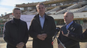 Αλαφούζος, Μητσοτάκης και Δούκας στο Βοτανικό: «Το Μάιο του 2027 έτοιμο το γήπεδο»