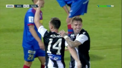 Βόλος - ΠΑΟΚ 0-1: Εξαιρετικό τελείωμα του Ζίβκοβιτς και προβάδισμα ο «δικέφαλος»