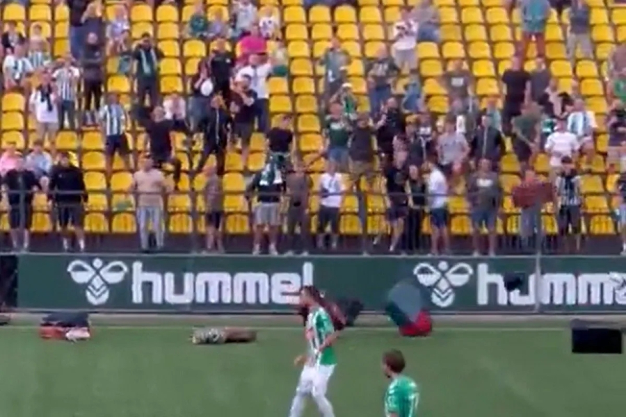 Πέταξαν βαλίτσες στον αγωνιστικό χώρο οι οπαδοί της Ζάλγκιρις Βίλνιους, ζητώντας την παραίτηση του προπονητή! (video)