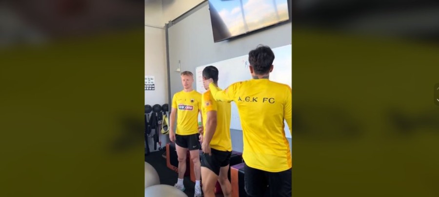 ΑΕΚ: Έπαιξαν «σφαλιάρες» στα Σπάτα, με… αρχηγό τον Ρότα! (video)