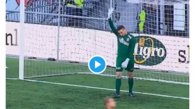 Απίθανο γκολ - δώρο του τερματοφύλακα της Μάαστριχτ στη ΄Β Ολλανδίας! (video)