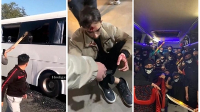 Μαχαίρια, ξύλο και κατεστραμμένα λεωφορεία, λίγο πριν τον τελικό Κυπέλλου Τουρκίας (video)